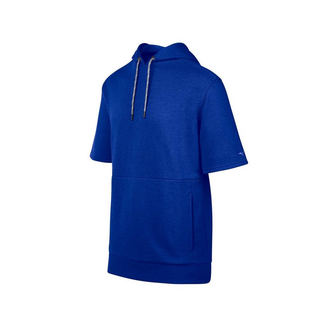 Mizuno Men's Game Time Short Sleeve Hoodie Royal (530076-YGE)